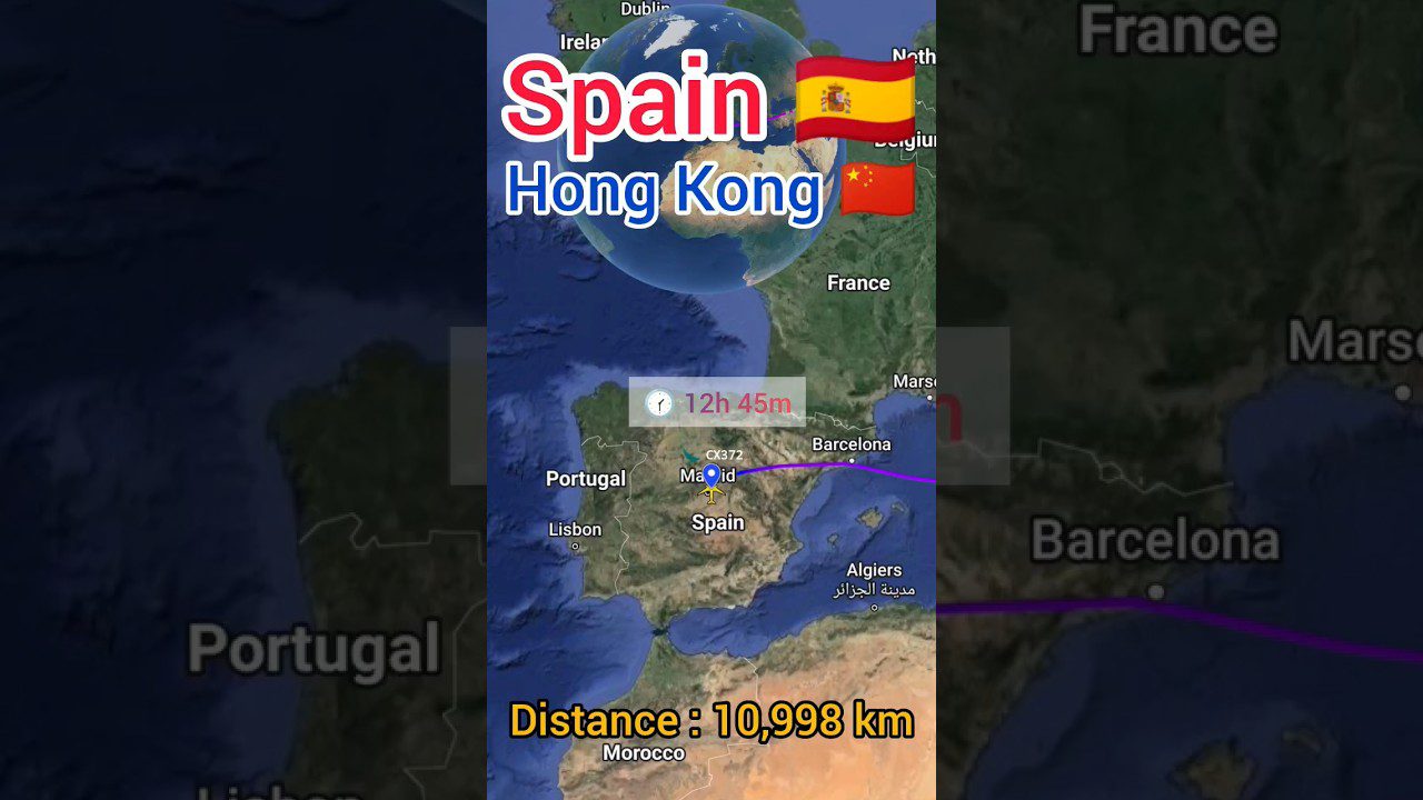 madrid hong kong tiempo vuelo