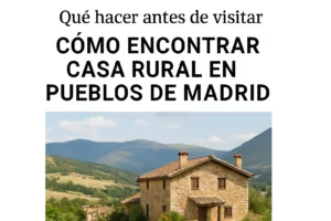 qué hacer antes de visitar Cómo encontrar casa rural en pueblos de Madrid