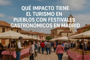 qué impacto tiene el turismo en Pueblos con festivales gastronómicos en Madrid