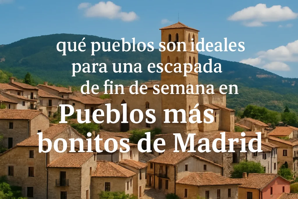 qué pueblos son ideales para una escapada de fin de semana en Pueblos más bonitos de Madrid
