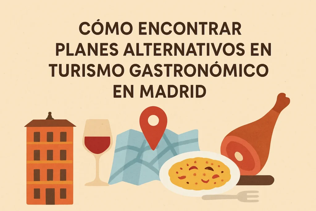 cómo encontrar planes alternativos en Turismo gastronómico en Madrid