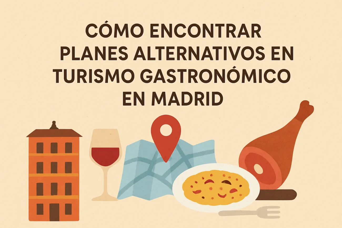 cómo encontrar planes alternativos en Turismo gastronómico en Madrid