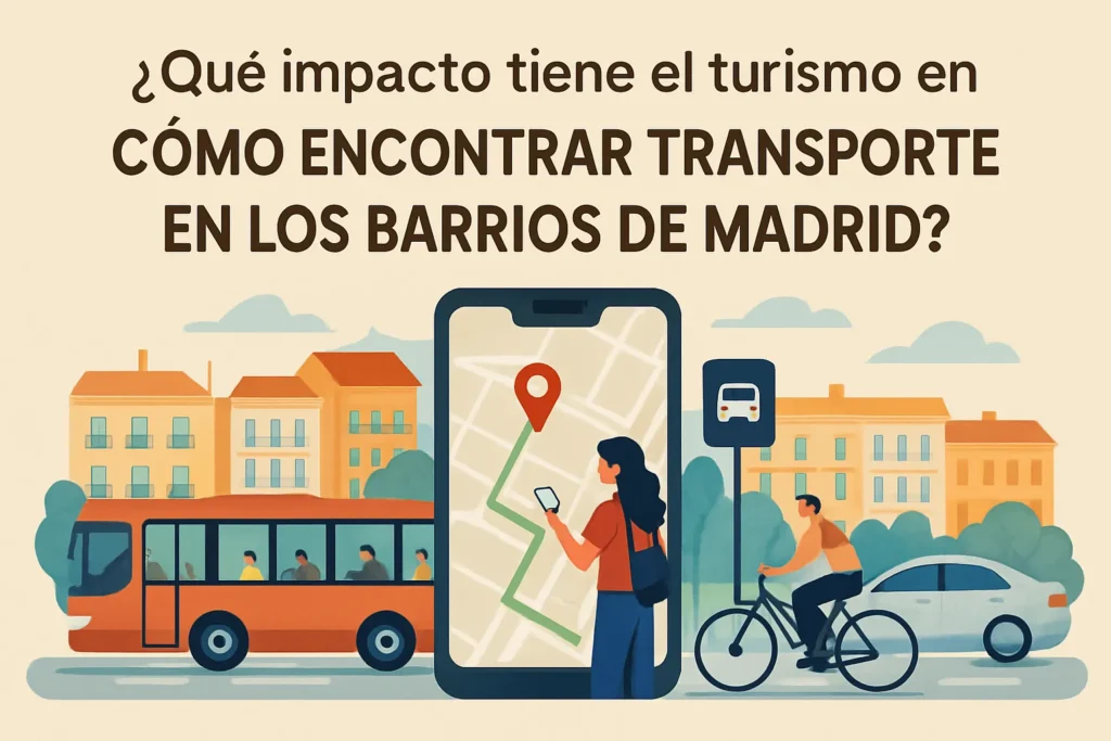 qué impacto tiene el turismo en Cómo encontrar transporte en los barrios de Madrid