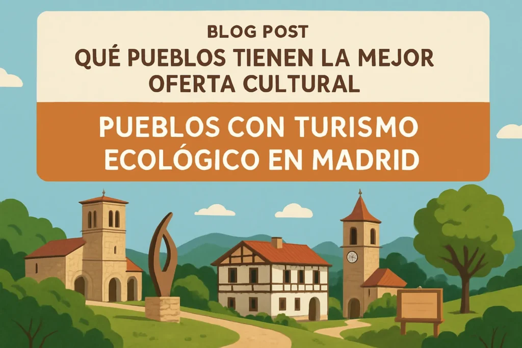 qué pueblos tienen la mejor oferta cultural Pueblos con turismo ecológico en Madrid