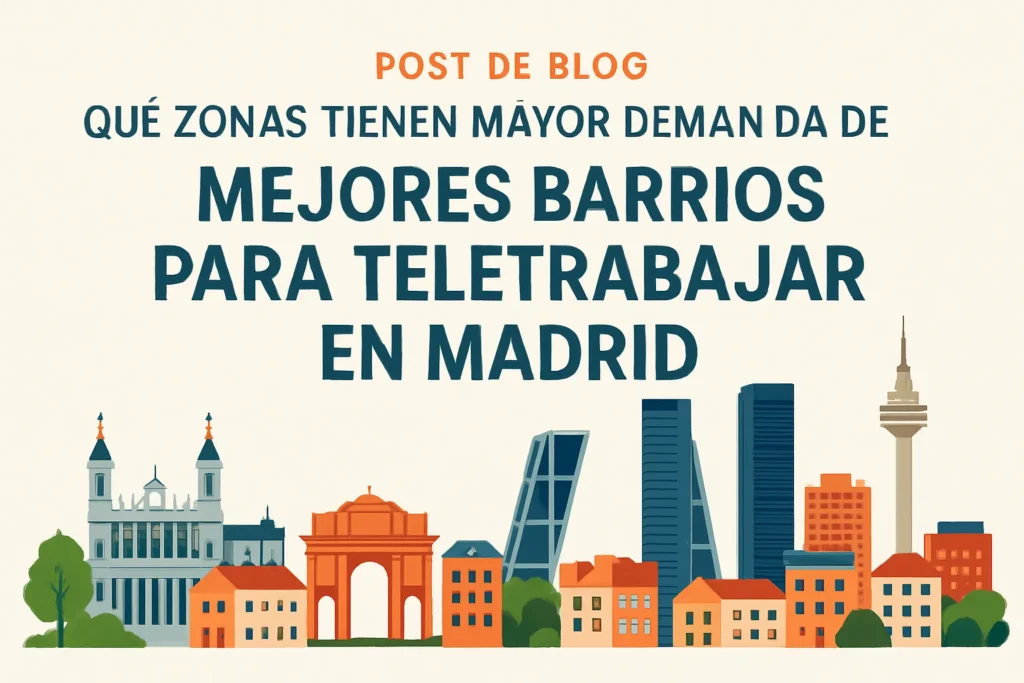 qué zonas tienen mayor demanda de vivienda en Mejores barrios para teletrabajar en Madrid
