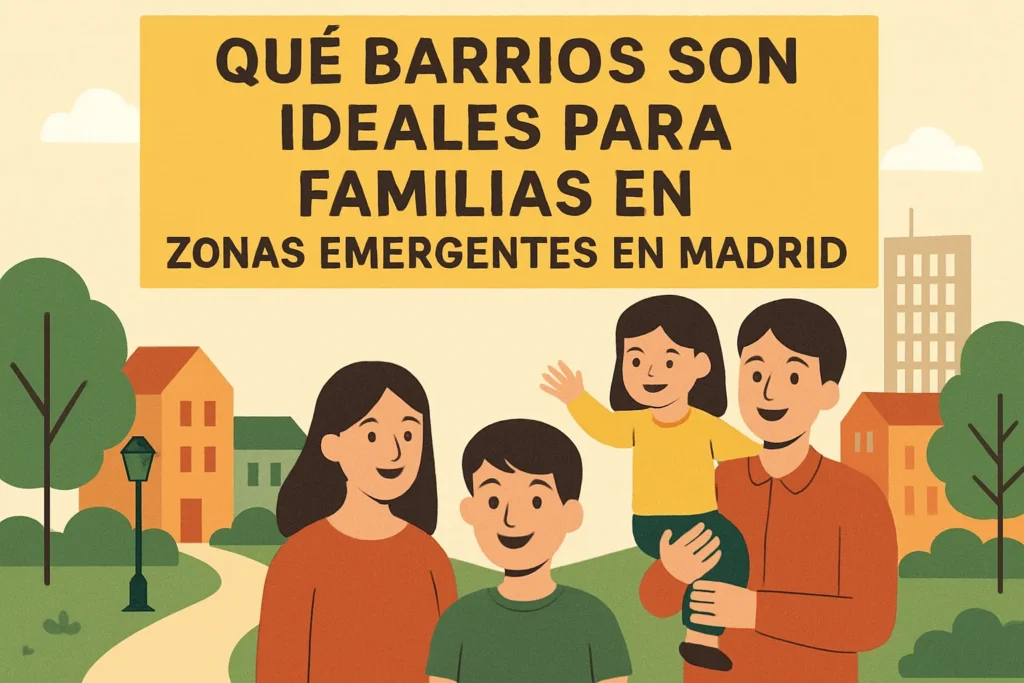qué barrios son ideales para familias en Zonas emergentes en Madrid