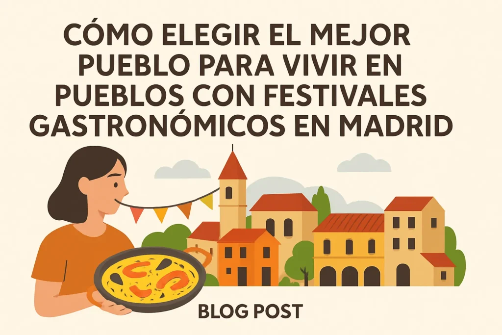 cómo elegir el mejor pueblo para vivir en Pueblos con festivales gastronómicos en Madrid