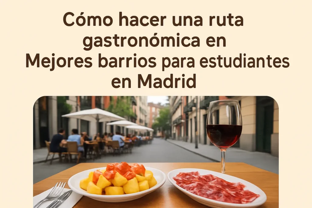 cómo hacer una ruta gastronómica en Mejores barrios para estudiantes en Madrid