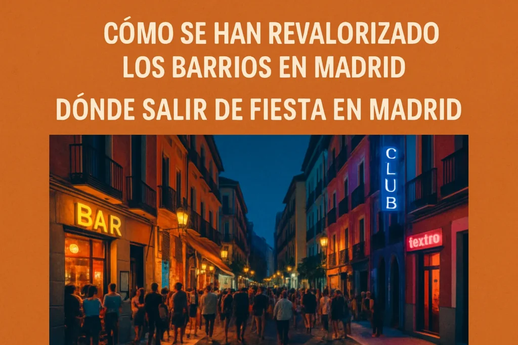 cómo se han revalorizado los barrios en Madrid Dónde salir de fiesta en Madrid