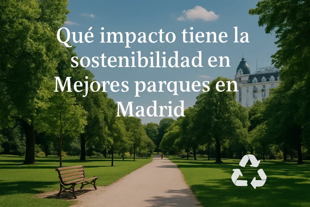 qué impacto tiene la sostenibilidad en Mejores parques en Madrid