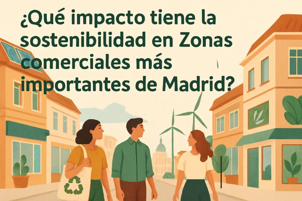 qué impacto tiene la sostenibilidad en Zonas comerciales más importantes de Madrid