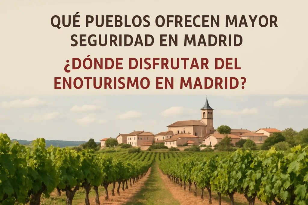 qué pueblos ofrecen mayor seguridad en Madrid Dónde disfrutar del enoturismo en Madrid