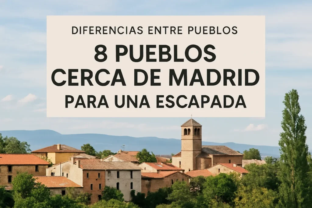 diferencias entre pueblos de Pueblos cerca de Madrid para una escapada