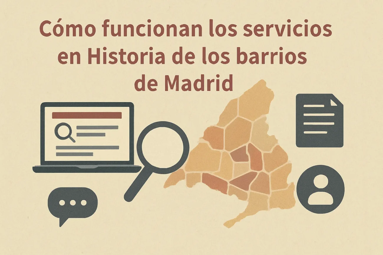 cómo funcionan los servicios en Historia de los barrios de Madrid