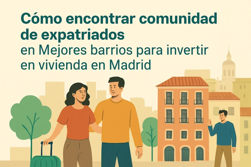 cómo encontrar comunidad de expatriados en Mejores barrios para invertir en vivienda en Madrid