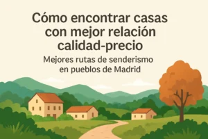cómo encontrar casas con mejor relación calidad-precio en Mejores rutas de senderismo en pueblos de Madrid