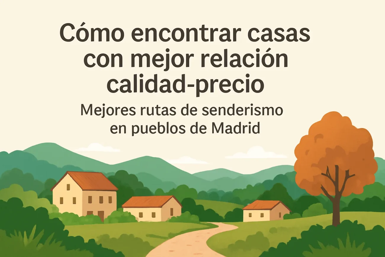 cómo encontrar casas con mejor relación calidad-precio en Mejores rutas de senderismo en pueblos de Madrid