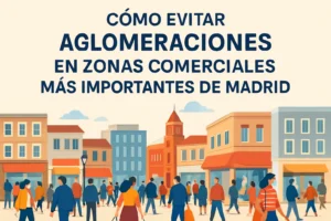 cómo evitar aglomeraciones en Zonas comerciales más importantes de Madrid