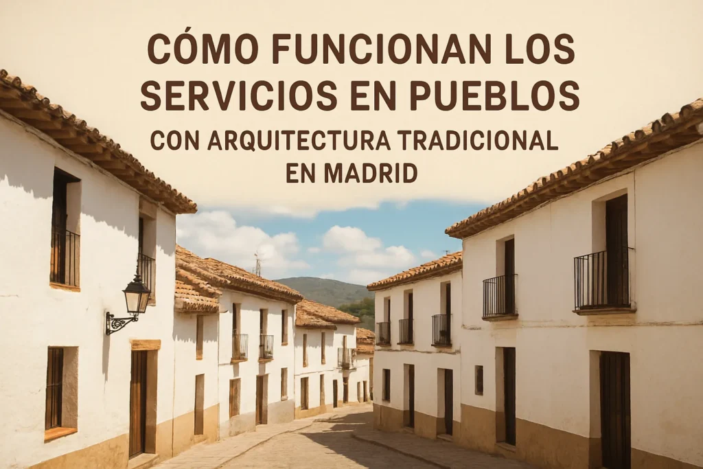 cómo funcionan los servicios en Pueblos con arquitectura tradicional en Madrid