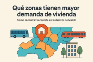 qué zonas tienen mayor demanda de vivienda en Cómo encontrar transporte en los barrios de Madrid