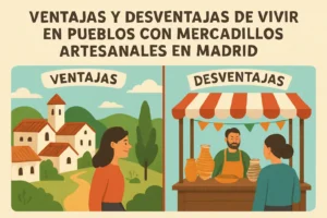 ventajas y desventajas de vivir en Pueblos con mercadillos artesanales en Madrid