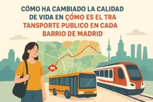 cómo ha cambiado la calidad de vida en Cómo es el transporte público en cada barrio de Madrid