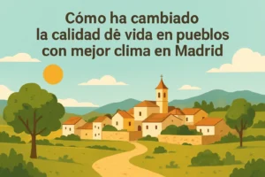 cómo ha cambiado la calidad de vida en Pueblos con mejor clima en Madrid