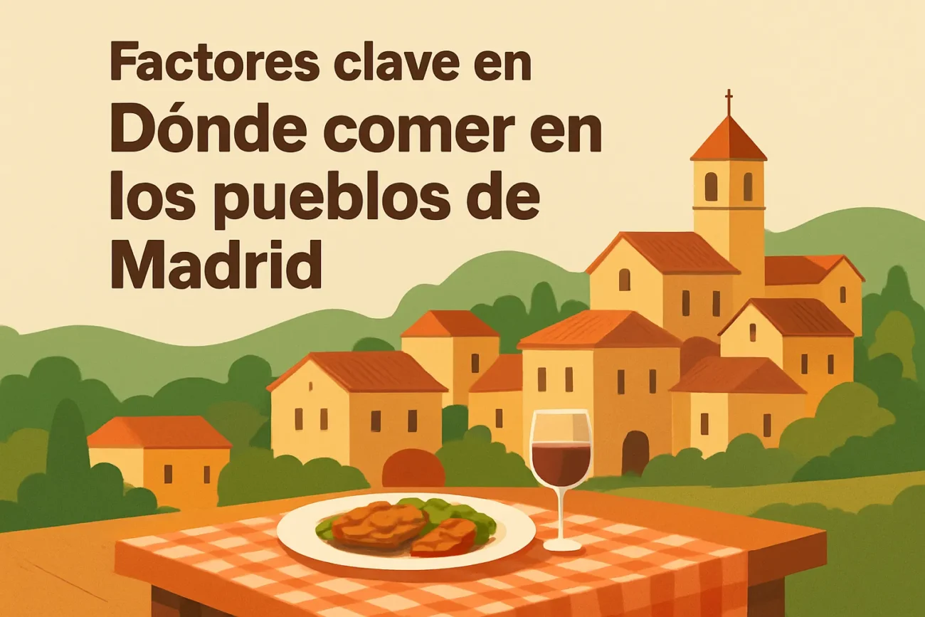 factores clave en Dónde comer en los pueblos de Madrid