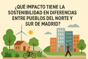 qué impacto tiene la sostenibilidad en Diferencias entre pueblos del norte y sur de Madrid