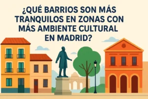 qué barrios son más tranquilos en Zonas con más ambiente cultural en Madrid
